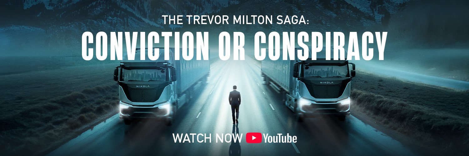 Trevor Milton's banner