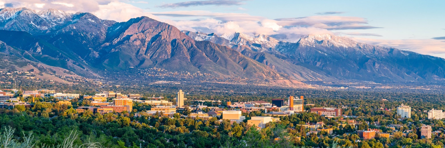 Taylor Randall, UofU President's banner
