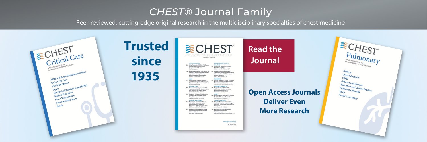 CHEST® Journal's banner