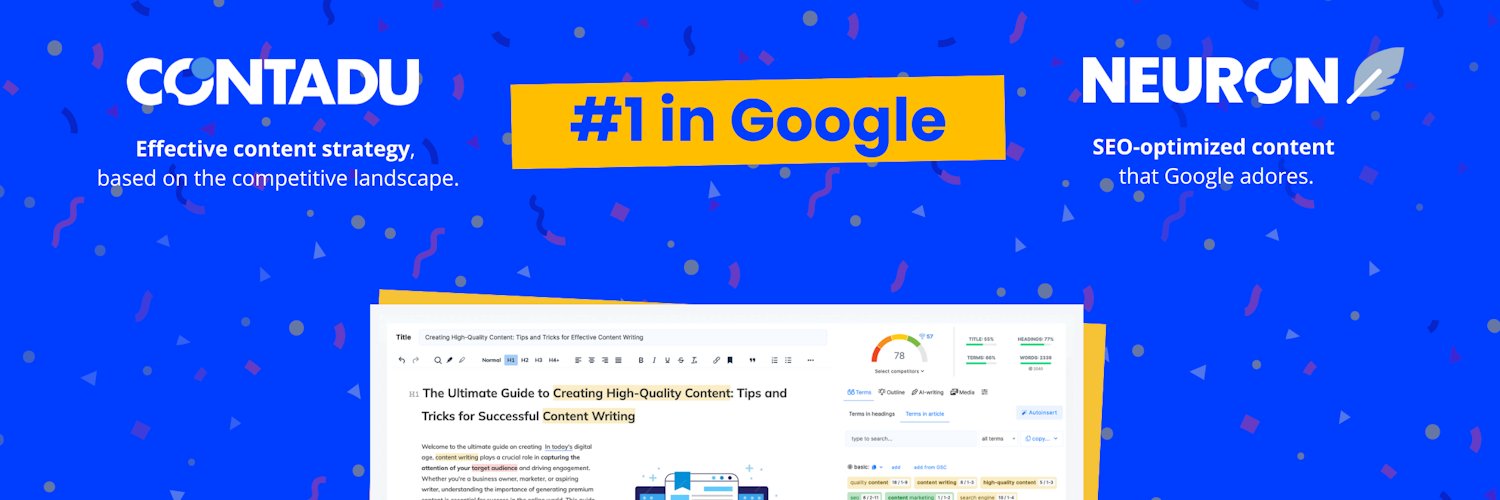 CONTADU & NeuronWriter - content intelligence banner