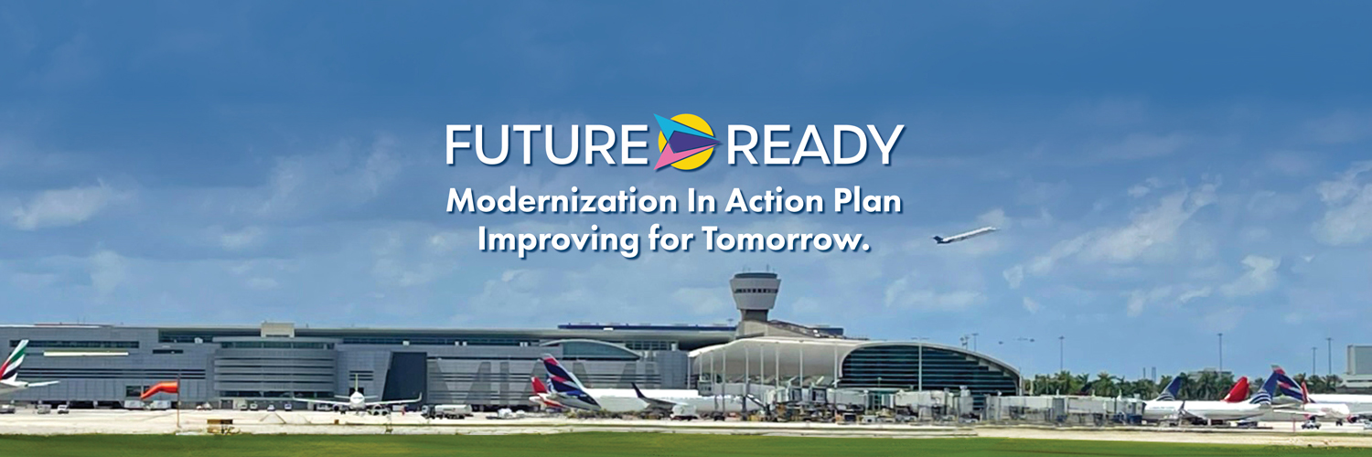 Miami Int'l Airport's banner