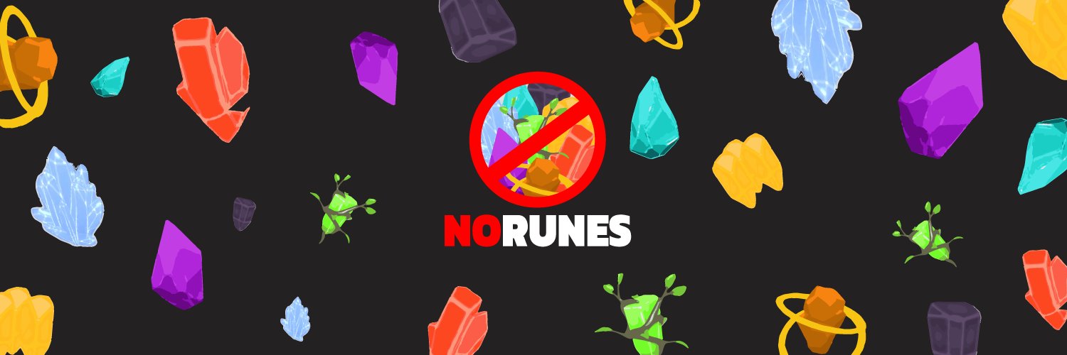 No Runes banner