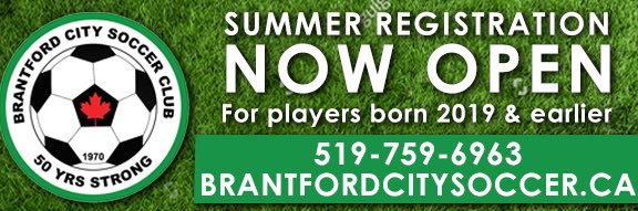 Brantford City Soccer Club banner