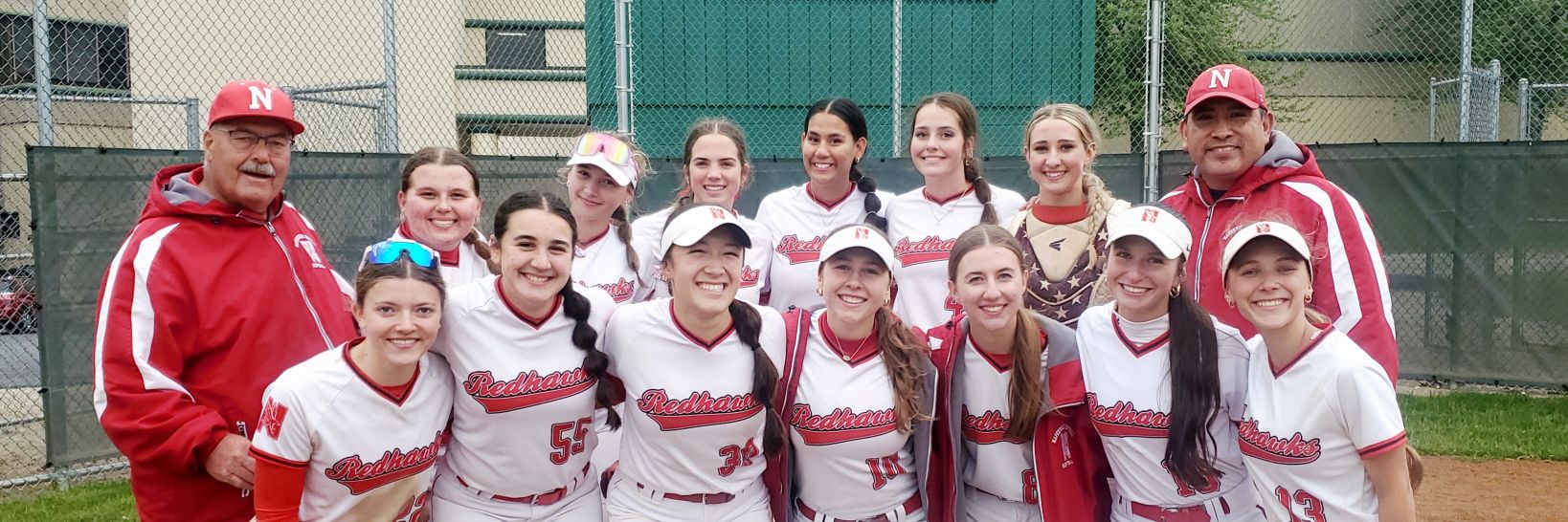 Redhawk Softball banner