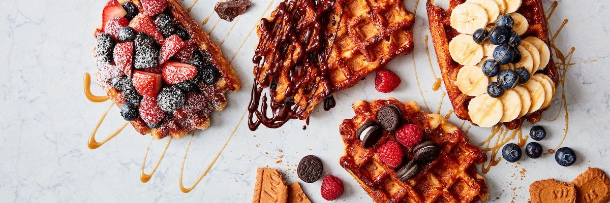Zinneken's Belgian waffles banner