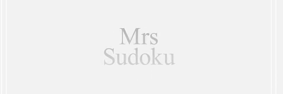 Mrs Sudoku banner