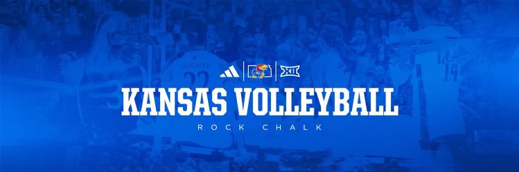 Kansas Volleyball's banner