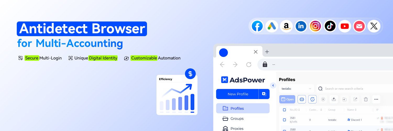 AdsPower Browser's banner