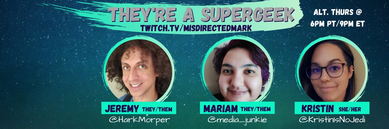 They're A Super Geek banner