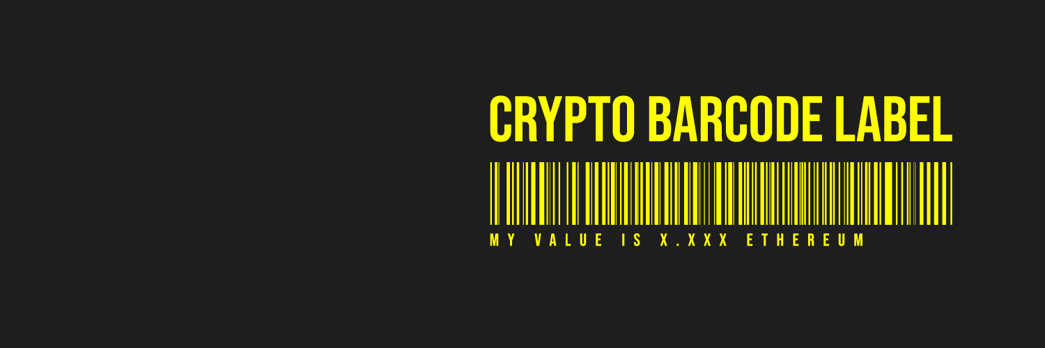 Crypto Barcode Label banner