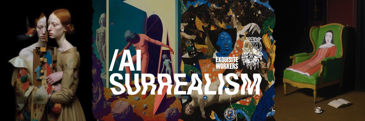 EXQUISITE WORKERS - AI Surrealism banner