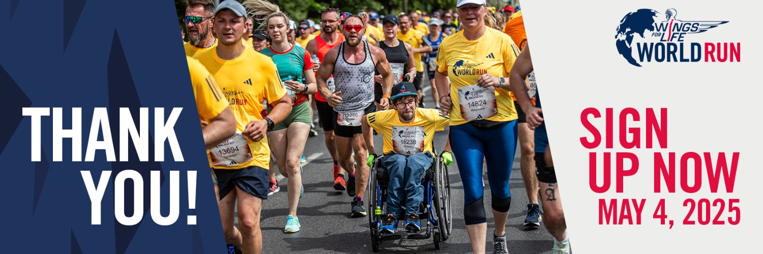 Wings for Life World Run banner