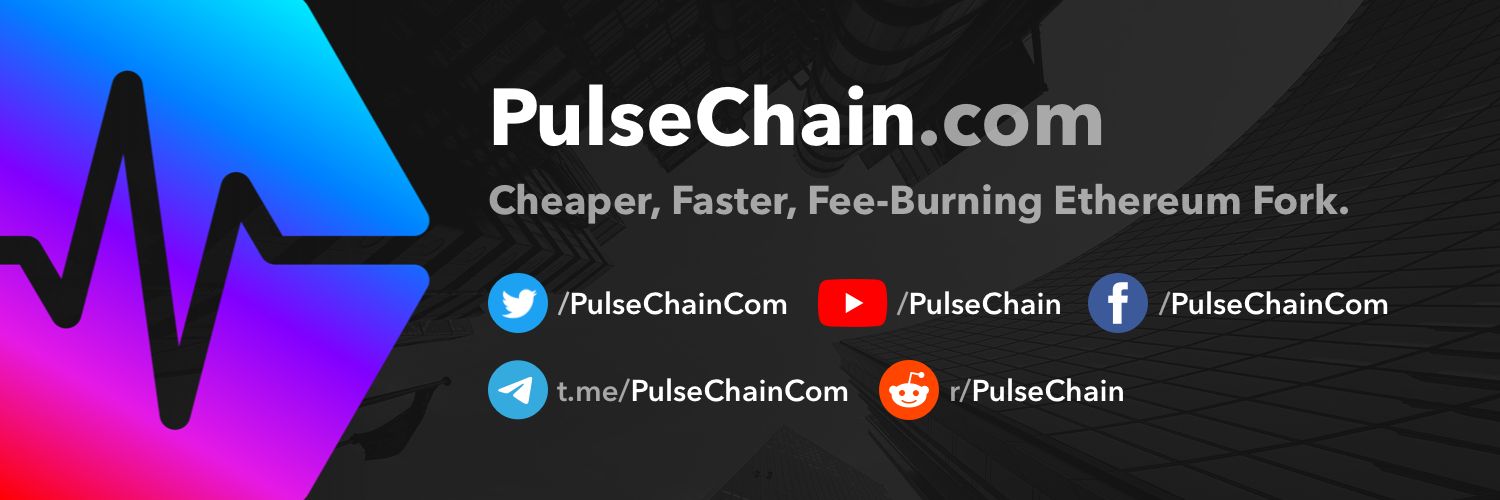PulseChain.com Ethereum fork including ERC20s Profile Banner