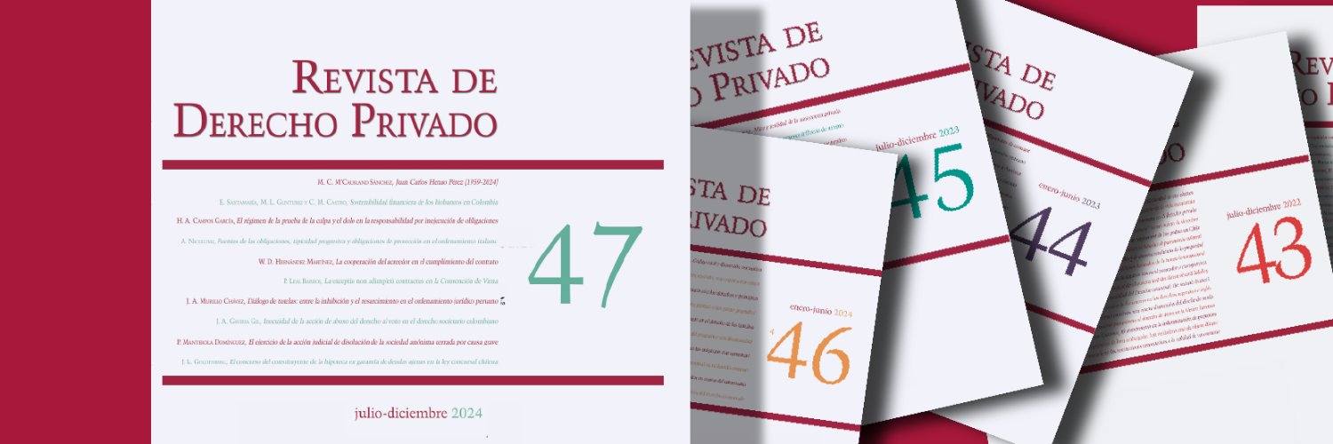 Revista de Derecho Privado banner