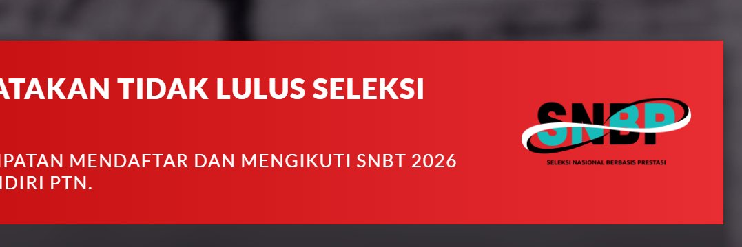 progress²⁶ || lolos pil1 SNBT 2026 aamiin banner