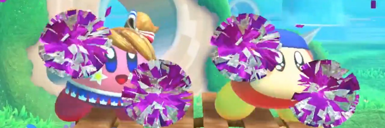 Cheerleader Kirby Every Weekend's banner