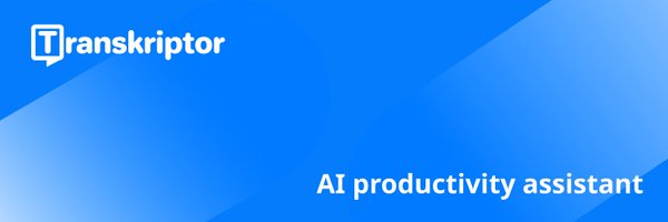 TranskriptorApp Profile Banner