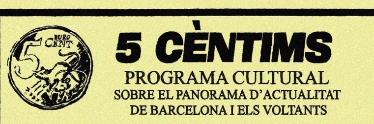cinc cèntims banner