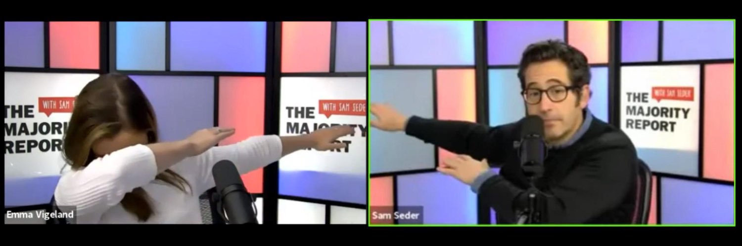 No Context Majority Report's banner