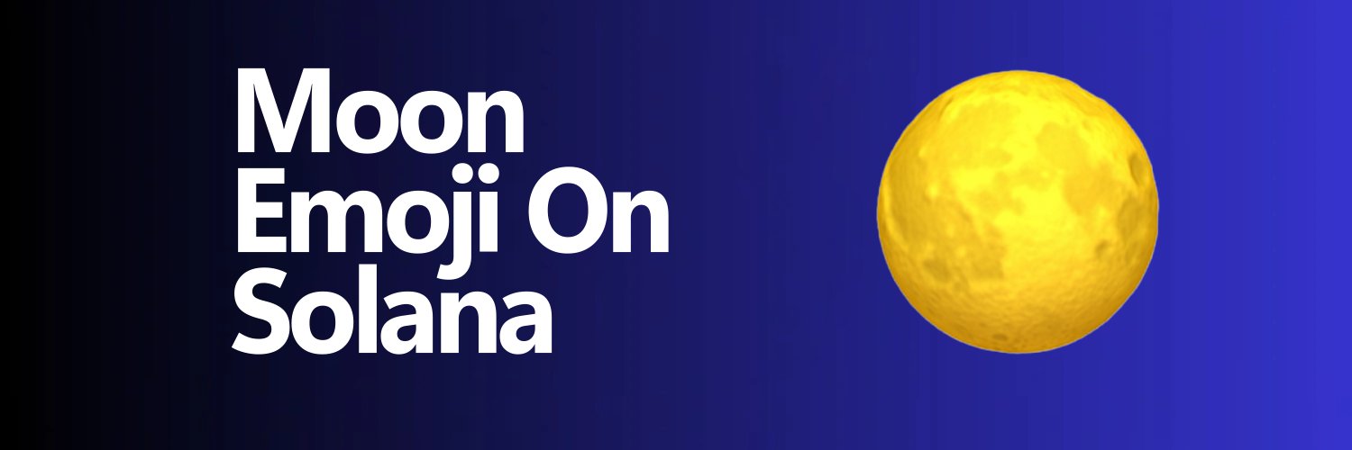 Moon 🌕 Emoji banner