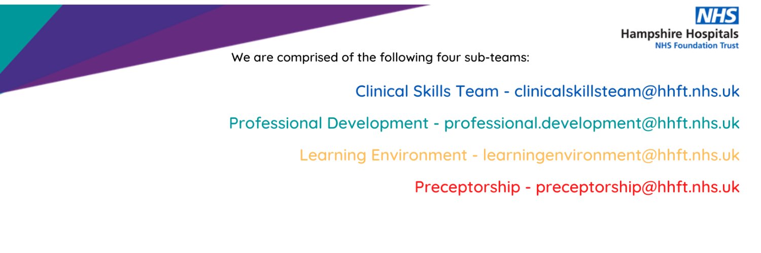 HHFT Professional and Practice Development banner