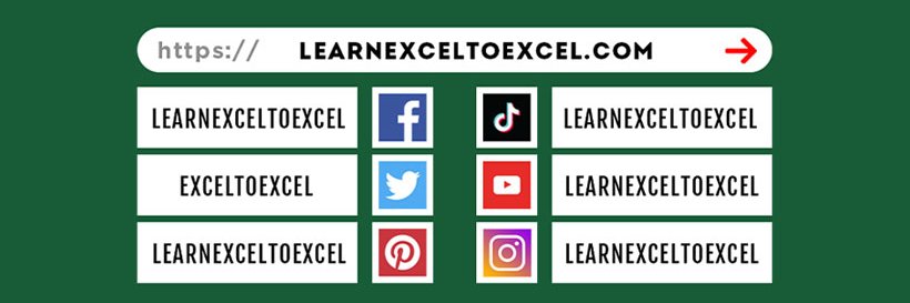 Learn Excel to excel banner