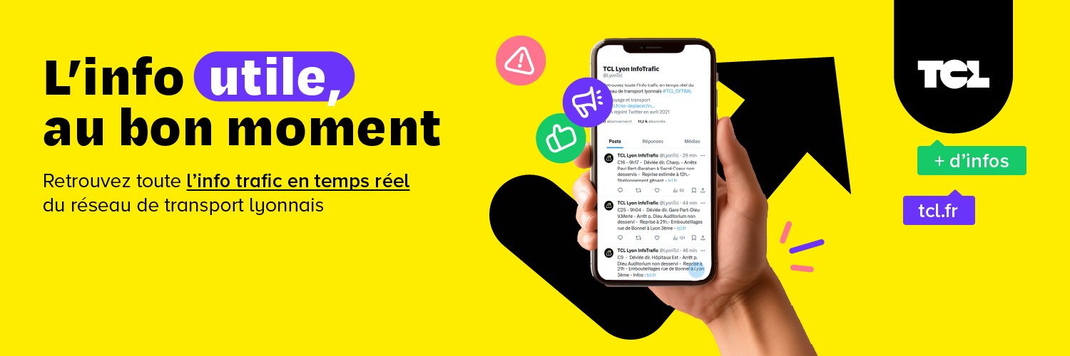 TCL Lyon InfoTrafic banner