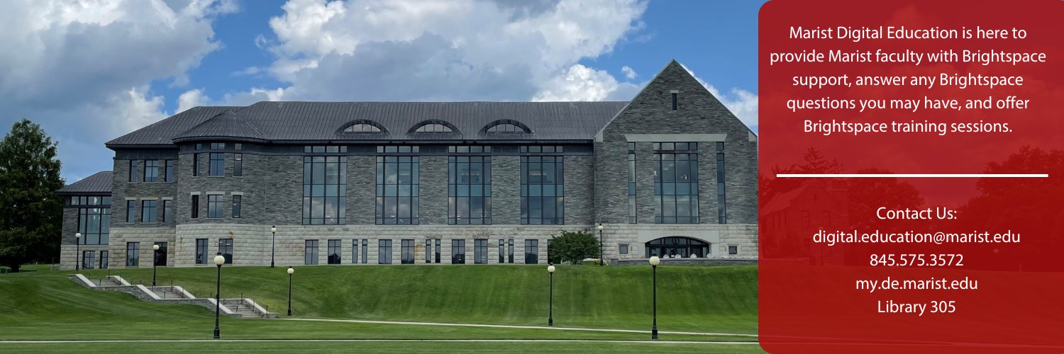 Marist Digital Ed banner