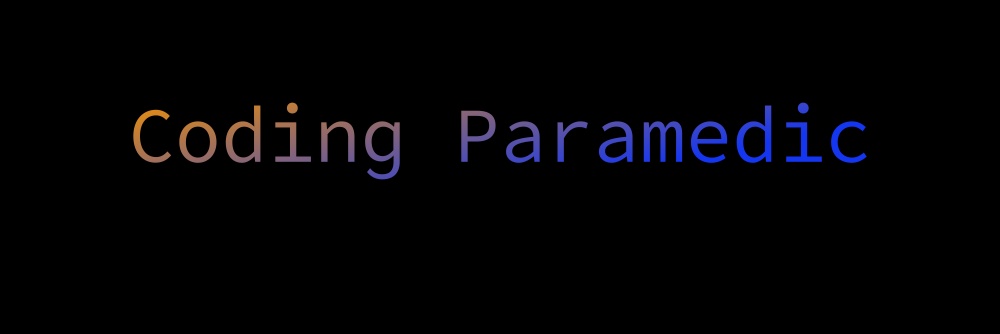 The Coding Paramedic banner
