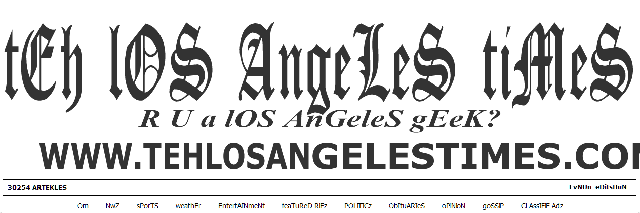 Teh LA Times banner