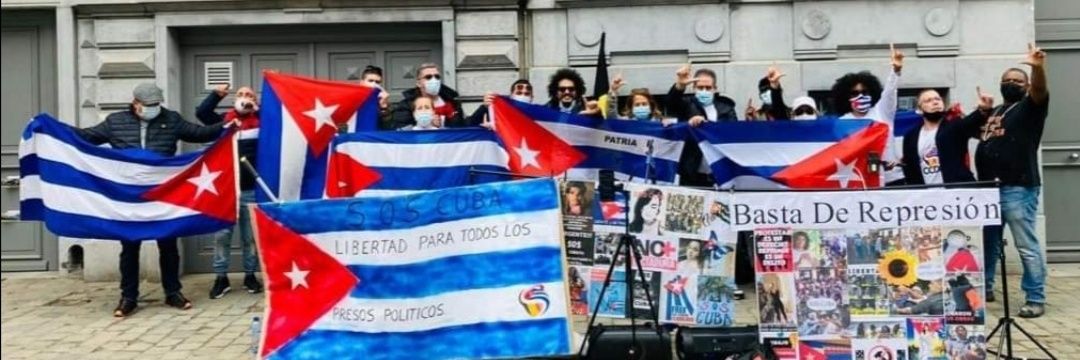 Coalición Cubano-belga por la Democracia en Cuba banner