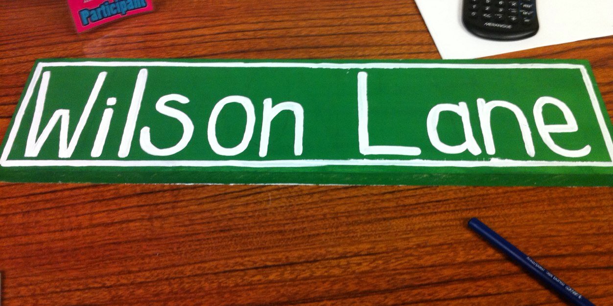 Mr. Wilson banner