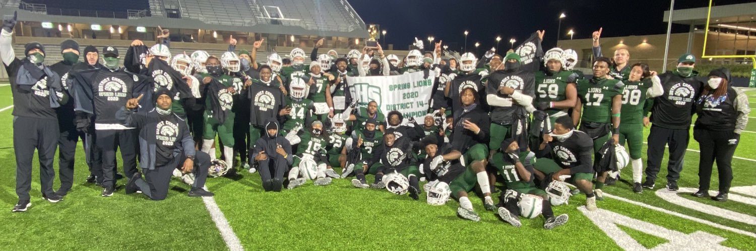 Spring Lions HS Football banner