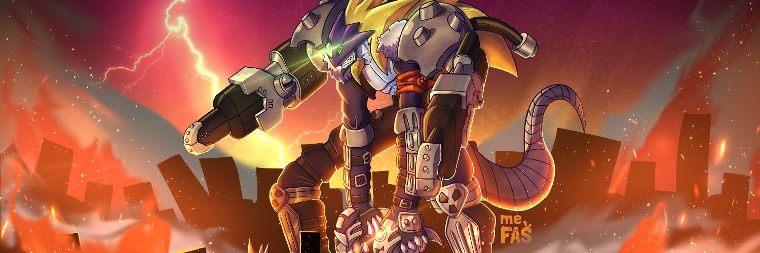 meFAS | Digital Artist | Digimon | Commission banner