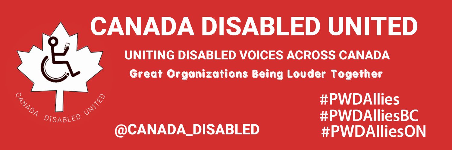 Canadian Disabled United🇨🇦♿ banner