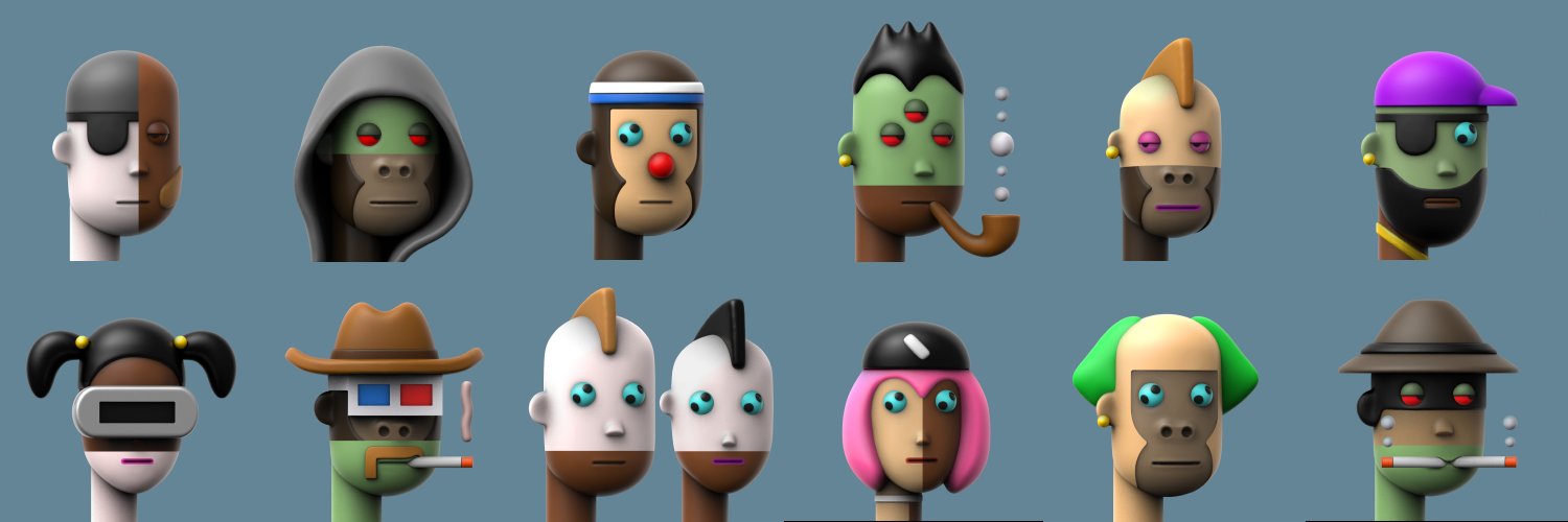 3D Mixed Punks 👽 banner