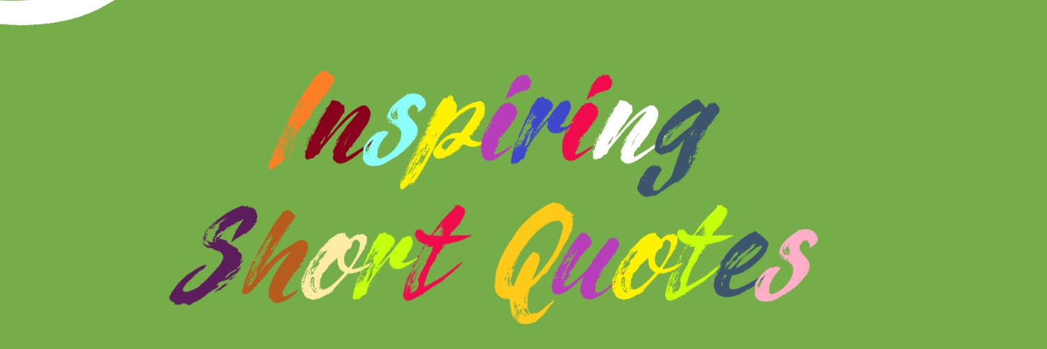 Inspiring Short Quotes banner