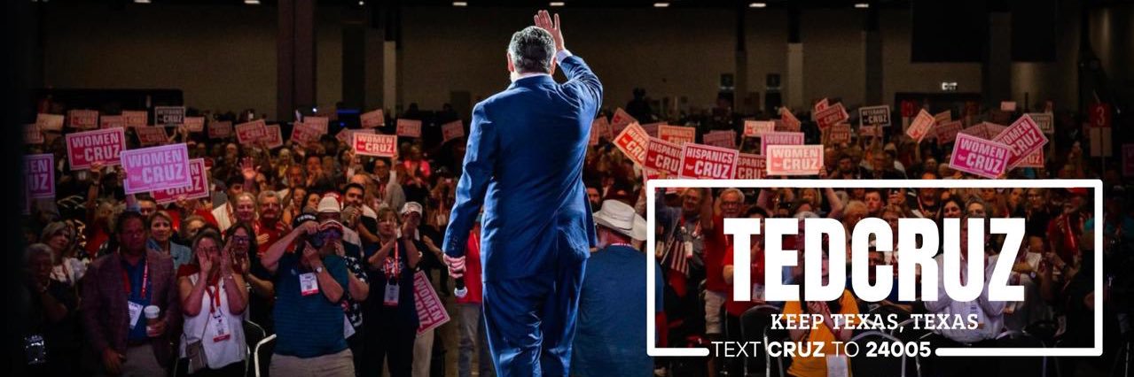 Team Cruz's banner
