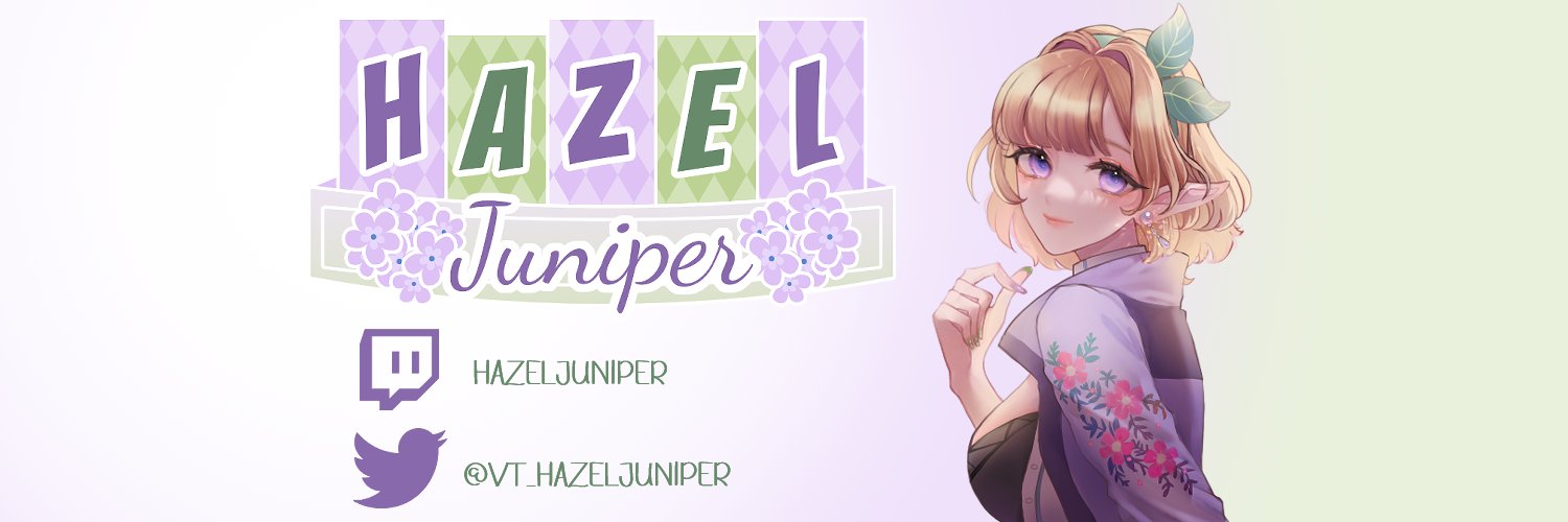 Hazel Juniper 🌱 Elf Vtuber banner