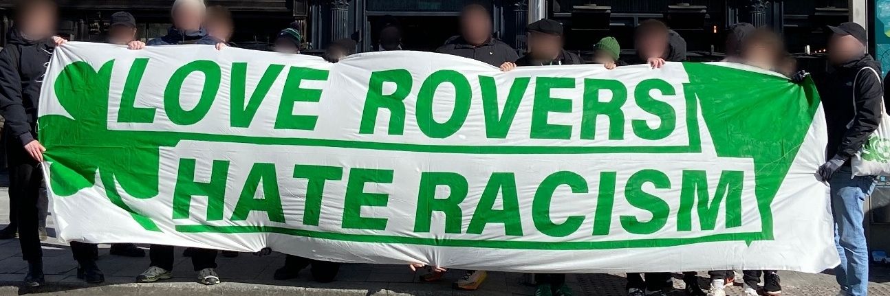 Love Rovers Hate Racism banner