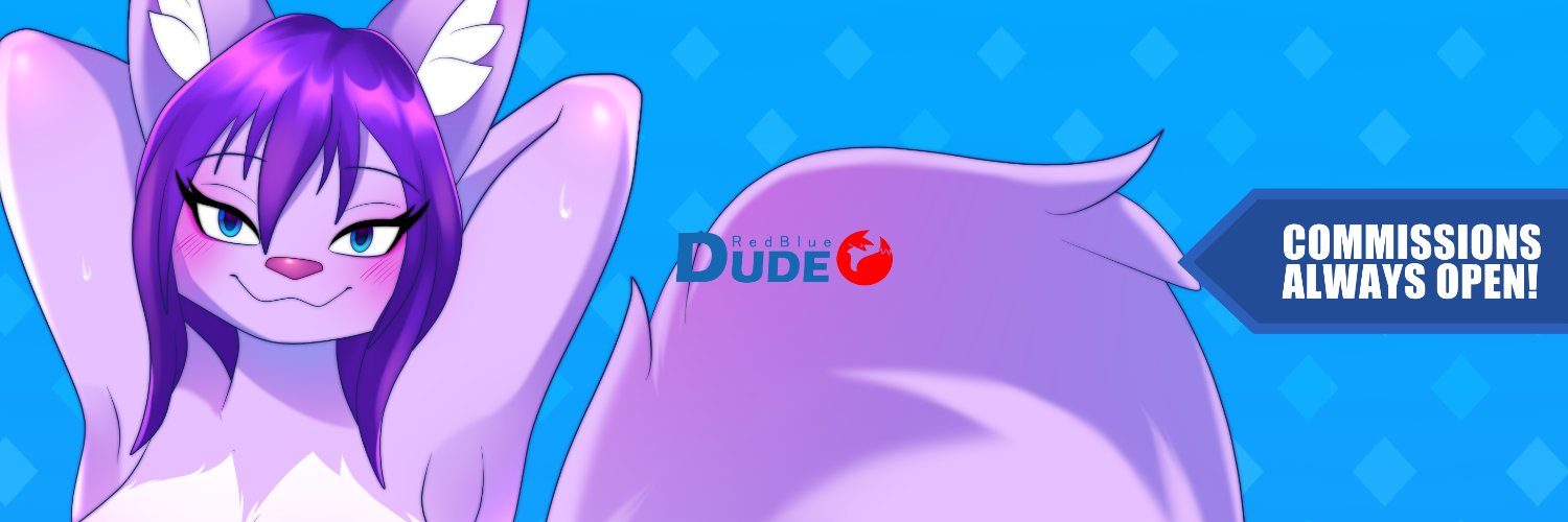 DudeRedBlue ✨ Commissions Open 🤗 banner