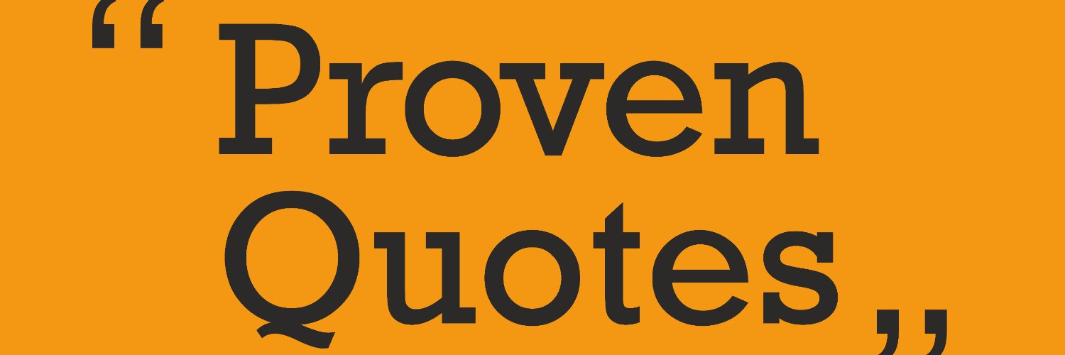 Proven_Quotes's profile banner image
