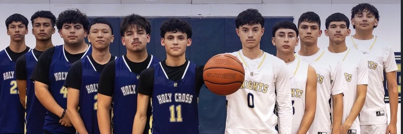 Holy Cross Knights Basketball banner