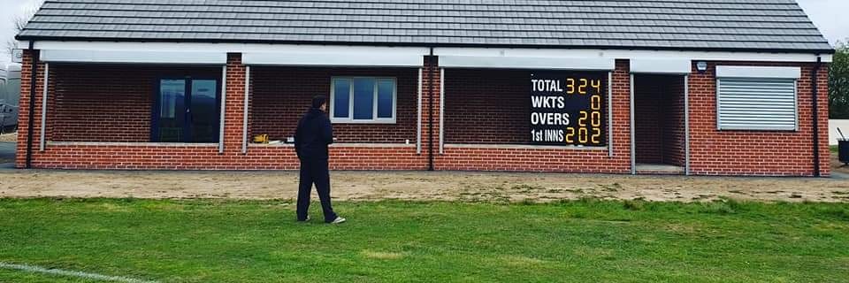 Pilsley & Clay Cross Cricket Club banner