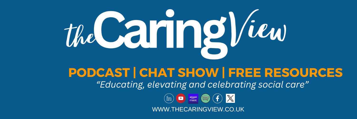 The Caring View 💚💙 banner