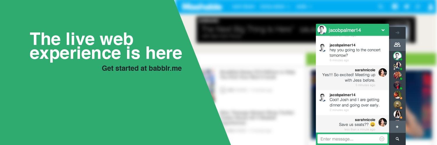 babblr's profile banner image