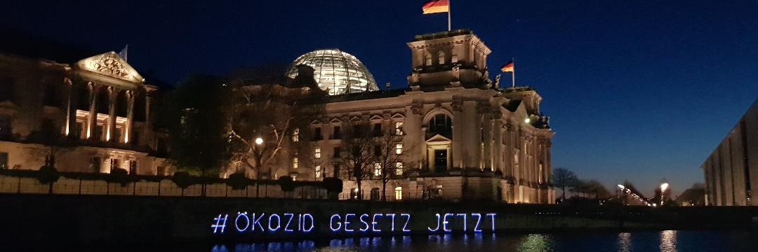 Bündnis Ökozidgesetz banner