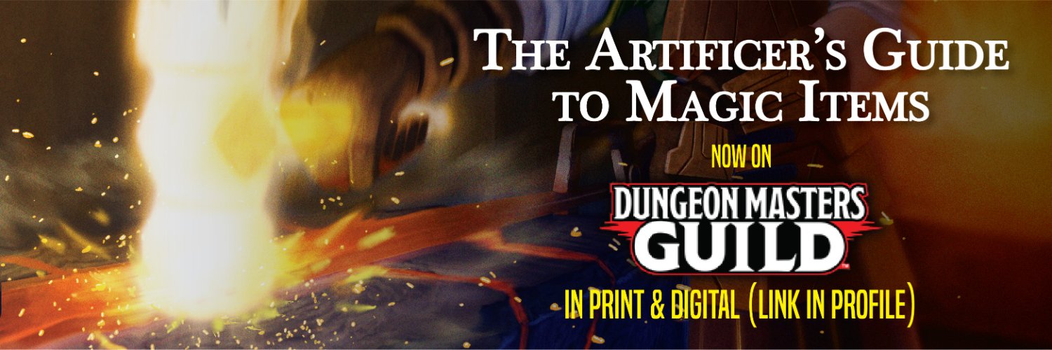 Matt Carson (Artificer's Guide now on DM's Guild) banner