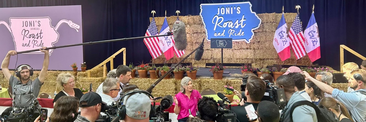 Joni Ernst's banner