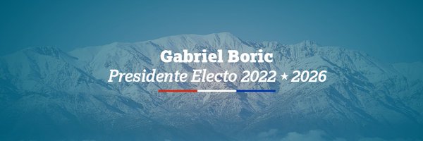 Gabriel Boric Presidente 2022 Profile Banner